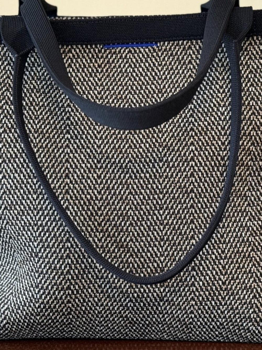 Rothy's Lightweight Zip Tote - Cacao Herringbone - Picture 2 of 5